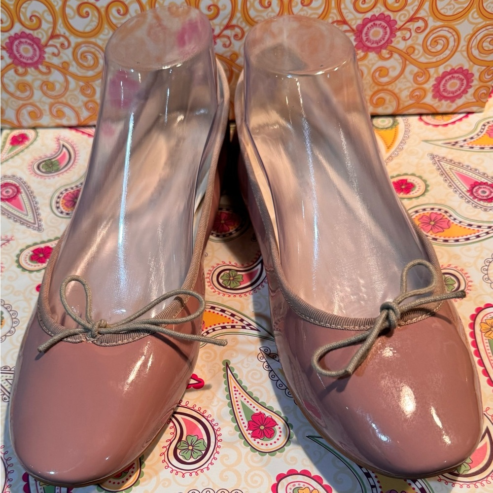 MaraisUSA Patent Bow Tie Ballet Flat